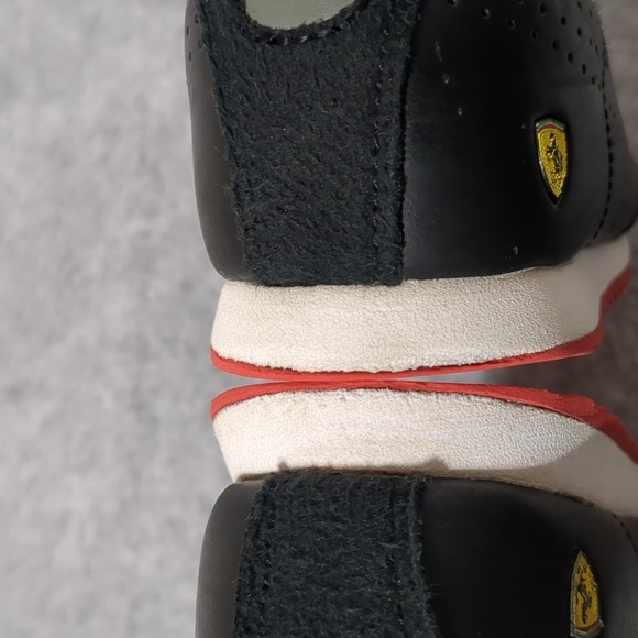 Puma Ferrari Roma Via Perf Black kids Shoes size 13c - Picture 5 of 7